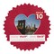 Red Suede Mat Board for 17x17 Frames - Heart Opening for 13x13 Photos